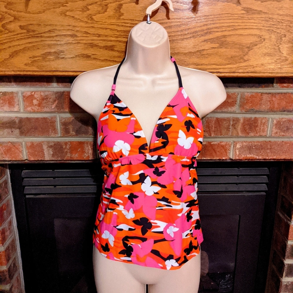 Hot water brand tankini top junior size large